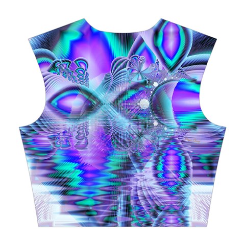 Peacock Crystal Palace Of Dreams, Abstract Cotton Crop Top from ArtsNow.com Back