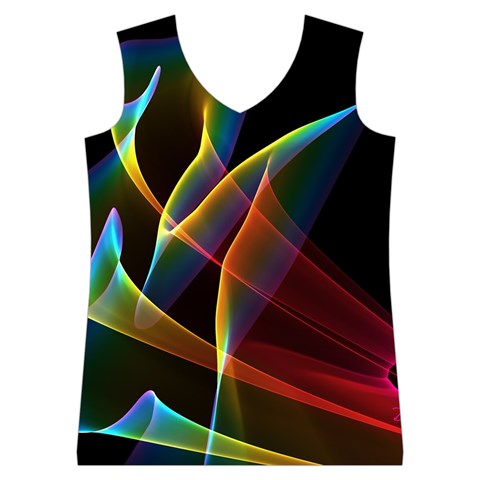 Peacock Symphony, Abstract Rainbow Music Women s Basketball Tank Top from ArtsNow.com Front