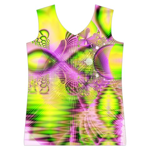 Raspberry Lime Mystical Magical Lake, Abstract  Women s Basketball Tank Top from ArtsNow.com Front