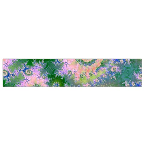 Rose Apple Green Dreams, Abstract Water Garden Flano Scarf (Small) from ArtsNow.com Front