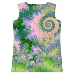 Rose Apple Green Dreams, Abstract Water Garden Women s Basketball Tank Top from ArtsNow.com Back