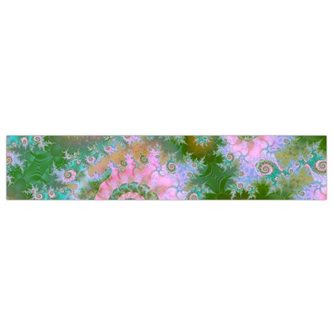 Rose Forest Green, Abstract Swirl Dance Flano Scarf (Small) from ArtsNow.com Front