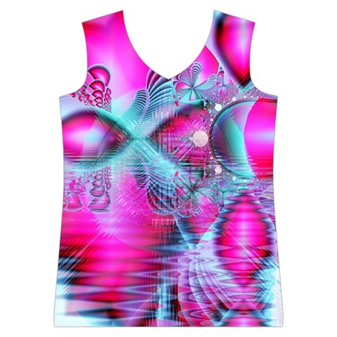 Ruby Red Crystal Palace, Abstract Jewels Women s Basketball Tank Top from ArtsNow.com Front