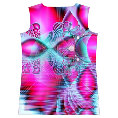 Ruby Red Crystal Palace, Abstract Jewels Women s Basketball Tank Top from ArtsNow.com Back