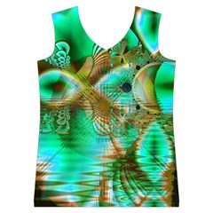 Spring Leaves, Abstract Crystal Flower Garden Women s Basketball Tank Top from ArtsNow.com Front