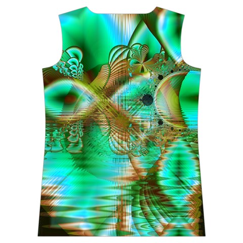 Spring Leaves, Abstract Crystal Flower Garden Women s Basketball Tank Top from ArtsNow.com Back