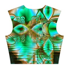 Spring Leaves, Abstract Crystal Flower Garden Cotton Crop Top from ArtsNow.com Back