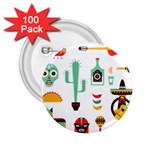 Mexican 2.25  Button (100 pack)