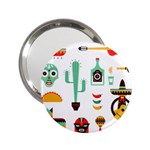 Mexican 2.25  Handbag Mirror