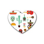 Mexican Heart Coaster (4 pack)