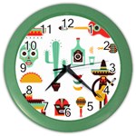 Mexican Color Wall Clock