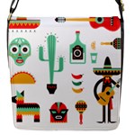 Mexican Flap Closure Messenger Bag (S)