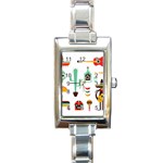 Mexican Rectangle Italian Charm Watch