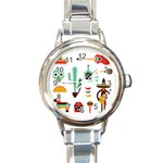 Mexican Round Italian Charm Watch