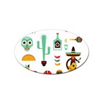 Mexican Sticker Oval (10 pack)