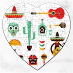 Mexican Jigsaw Puzzle (Heart)