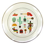 Mexican Porcelain Plate