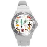 Mexican Round Plastic Sport Watch (L)