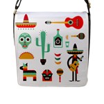 Mexican Flap Closure Messenger Bag (L)