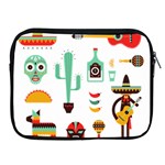 Mexican Apple iPad 2/3/4 Zipper Case