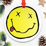 grunge Emoji  Ornament (Round)