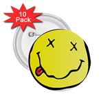 grunge Emoji  2.25  Button (10 pack)