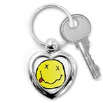 grunge Emoji  Key Chain (Heart)