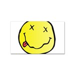 grunge Emoji  Sticker (Rectangular)