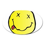 grunge Emoji  Magnet (Oval)