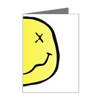 grunge Emoji  Mini Greeting Card