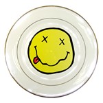 grunge Emoji  Porcelain Plate