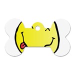 grunge Emoji  Dog Tag Bone (Two Sides)