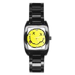 grunge Emoji  Stainless Steel Barrel Watch