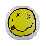 grunge Emoji  Standard 15  Premium Flano Round Cushion 