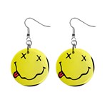 grunge Emoji  1  Button Earrings