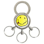 grunge Emoji  3-Ring Key Chain