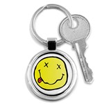 grunge Emoji  Key Chain (Round)