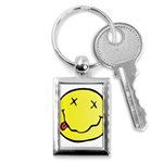 grunge Emoji  Key Chain (Rectangle)