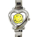 grunge Emoji  Heart Italian Charm Watch