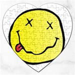 grunge Emoji  Jigsaw Puzzle (Heart)