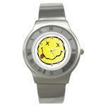 grunge Emoji  Stainless Steel Watch