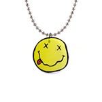 grunge Emoji  1  Button Necklace