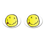 grunge Emoji  Cufflinks (Oval)