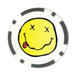 grunge Emoji  Poker Chip Card Guard