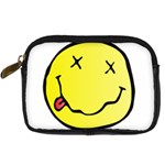 grunge Emoji  Digital Camera Leather Case