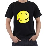 grunge Emoji  Men s T-Shirt (Black)