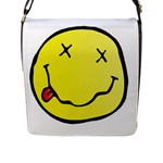 grunge Emoji  Flap Closure Messenger Bag (L)