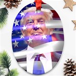 Donald Trump flag Ornament (Oval)