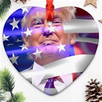 Donald Trump flag Ornament (Heart)