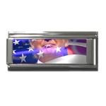 Donald Trump flag Superlink Italian Charm (9mm)